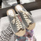 Sandalias y Pantuflas de Lino con Lentejuelas