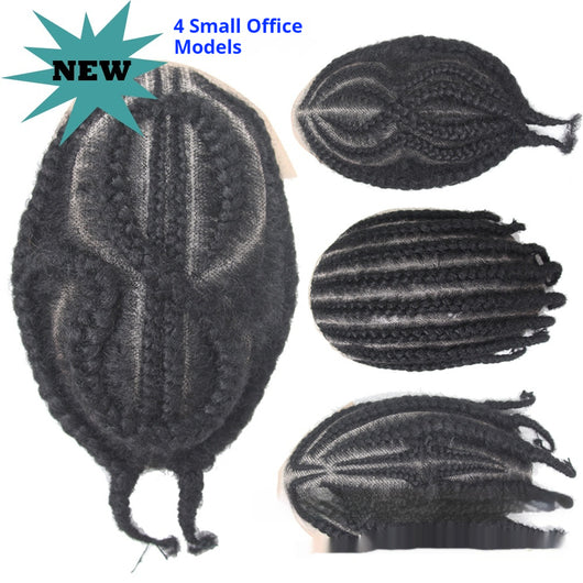 Peluca Trenzada Africana Tejida a Mano con Cabello Natural para Hombre - Image 14