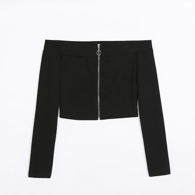 Sudadera Deportiva de Mujer con Cierre en Hombro - Estilo Europeo Slim Fit - Image 4