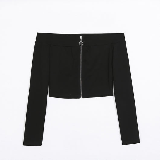 Sudadera Deportiva de Mujer con Cierre en Hombro - Estilo Europeo Slim Fit - Image 4