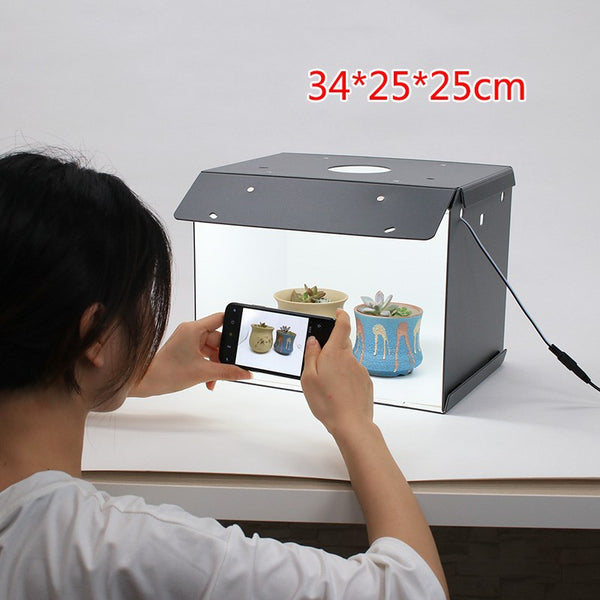 Kit de Caja de Luz LED Profesional para Fotografía de Productos