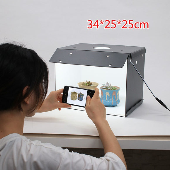 Kit de Caja de Luz LED Profesional para Fotografía de Productos
