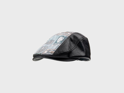 Gorra Retro de Cuero PU con Costuras Otoño-Invierno - Image 12