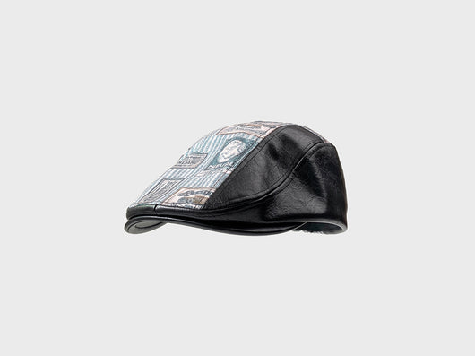 Gorra Retro de Cuero PU con Costuras Otoño-Invierno - Image 12