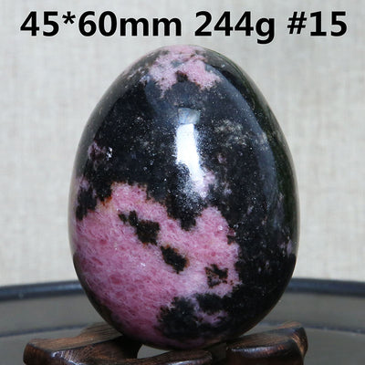 Huevo de Turmalina Negra Natural - Piedra Cristal Ornamental - Image 18