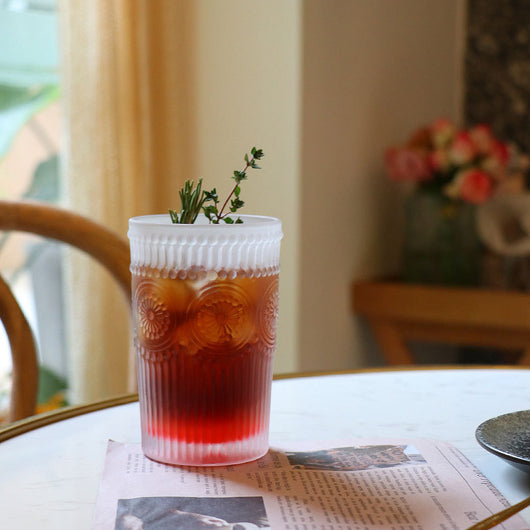 Vaso de Cristal Tallado con Diseño de Girasol Phnom Penh - Image 10