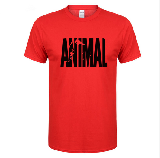 Camiseta de Algodón Puro para Hombre - Estampado Animal Alphabet, Diseño Casual de Verano - Image 12