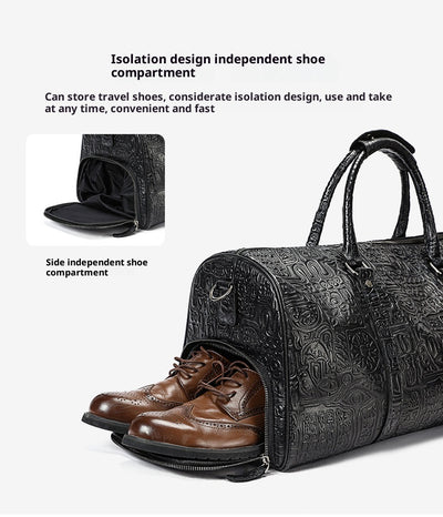 Bolso para Hombre con Diseño Embosado Retro - Image 8