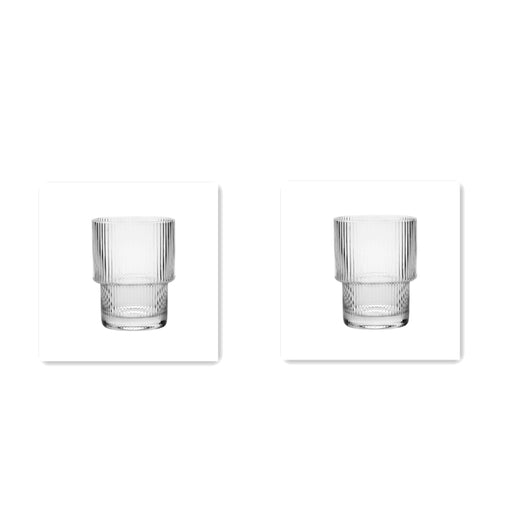 Botella de Agua Cristal Transparente con Patrón Vertical Estilo Nórdico Japonés - Image 13