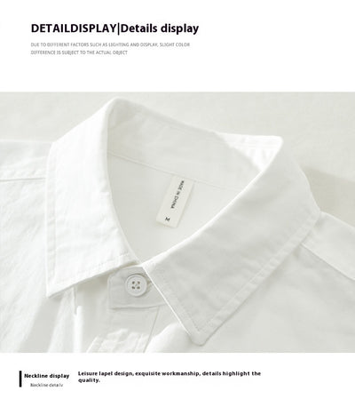 Camisa Cargo Casual con Contraste de Colores para Hombre - Image 12