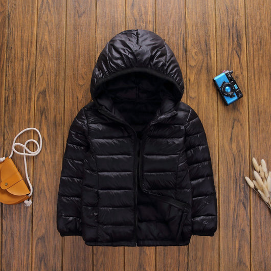Abrigo Acolchado Infantil Ligero con Capucha - Chaqueta de Invierno en Algodón - Image 9