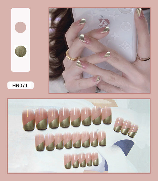 Uñas Postizas Decoradas Adhesivas - Diseño Profesional Listo para Usar - Image 4