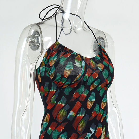 Vestido Largo de Cintura Alta con Pliegues y Abertura Lateral - Image 7