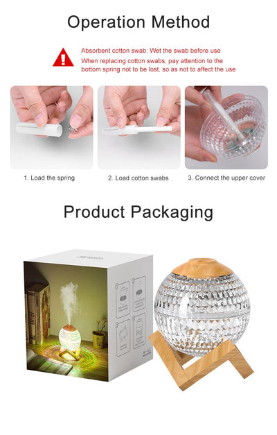 Humidificador Esfera de Cristal RGB con Luz LED Silencioso - Image 20