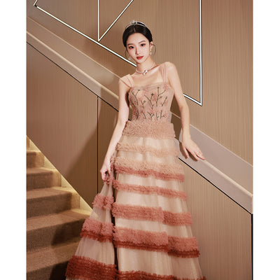 Vestido de Noche Princesa Floral Lujo Exclusivo para Mujer - Image 5