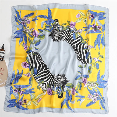 Pañuelo de Seda Estampado Coreano Grande - Image 7