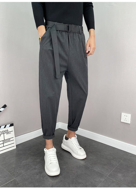 Pantalones Harem Coreanos Trendy de Nueve Puntos - Image 14