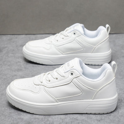 Zapatillas Blancas Para Parejas - Tenis Blancos Puros Para Hombre Primavera y Otoño - Image 17