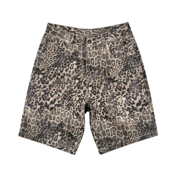 Pantalones Estampado Leopardo Niños - Ajuste Slim Primavera Otoño