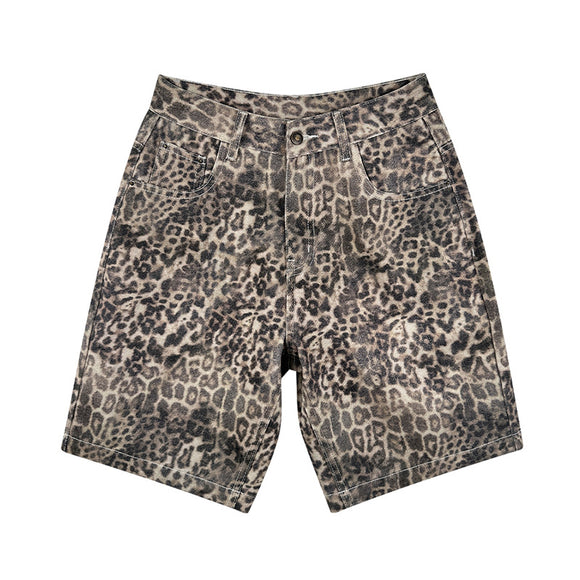 Pantalones Estampado Leopardo Niños - Ajuste Slim Primavera Otoño