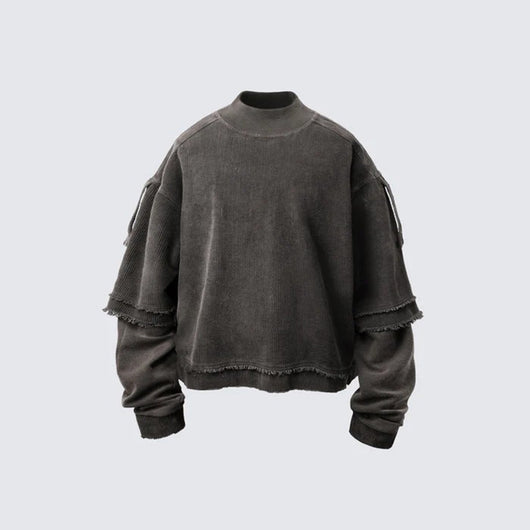 Camiseta Vintage Lavada con Efecto Dos Piezas - Streetwear Americano - Image 6