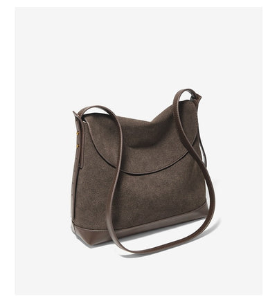 Bolso de Hombro Ante Sintético con Gran Capacidad y Correa Cruzada - Image 18
