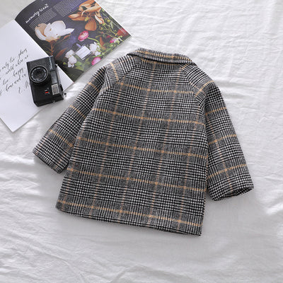 Abrigo Cuadrille Sólido para Niño Otoño Invierno - Image 25