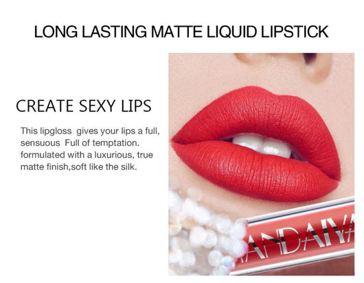 Set de Labiales Líquidos Mate No Pegajosos con Estuche de Regalo - Image 3