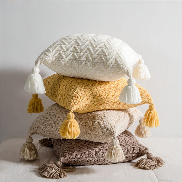 Funda de Almohada Acolchada en Chenilla