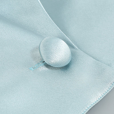 Blazer Corto Azul Talla Pequeña para Mujer - Otoño - Image 8