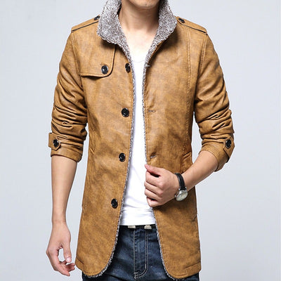 Chaqueta de Cuero Casual para Hombre - Image 10