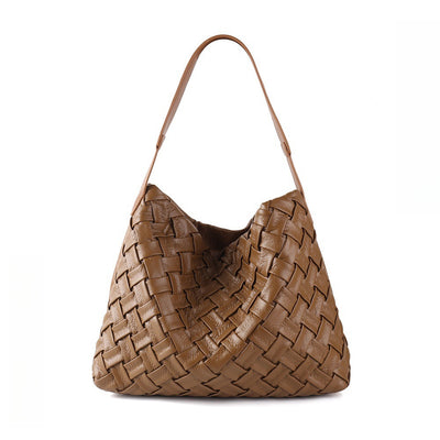 Bolso de Cuero Plisado con Gran Capacidad - Bolsa de Hombro Portátil y Elegante - Image 12