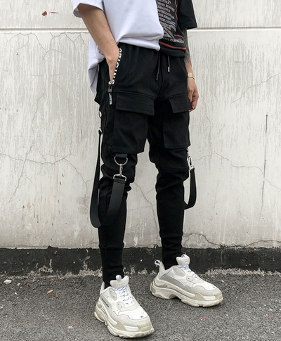 Pantalones Casuales Harlan Wei con Detalles de Cinta - Image 19