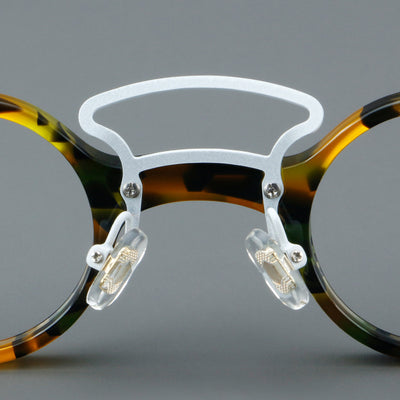 Gafas Retro Marco Redondo Pequeño Estilo Japonés - Image 22