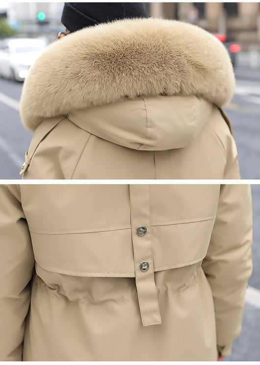 Chaqueta Acolchada Mujer con Cuello de Pelaje y Forro Polar - Image 38