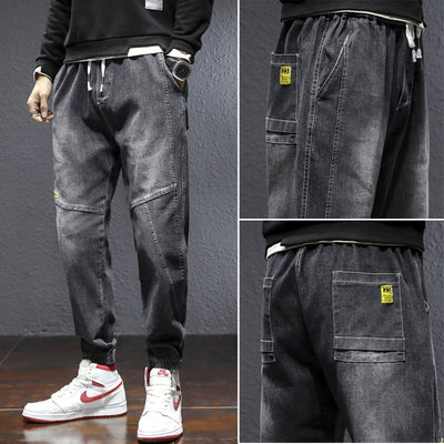 Pantalones Harem Elásticos Talla Grande para Hombre con Stretch - Image 14