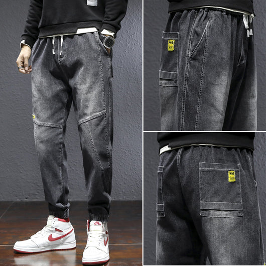 Pantalones Harem Elásticos Talla Grande para Hombre con Stretch - Image 14