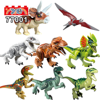 Juguete de Carrera en Pista Eléctrica Tiranosauro Dinosaurio Ensamblable con Simulación - Image 19