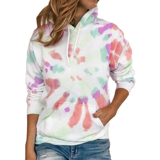 Sudadera con Capucha Tie Dye Multicolor - Casual y Cómoda - Image 2