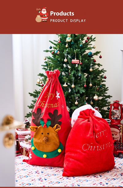 Bolsas de Regalo Navideñas Grandes del Papá Noel para Sorpresas de Nochebuena - Image 12