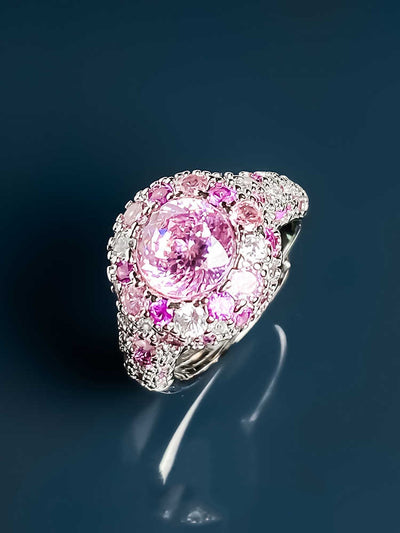 Anillo Ajustable de Cristal y Piedras Preciosas Metafísicas - Image 8