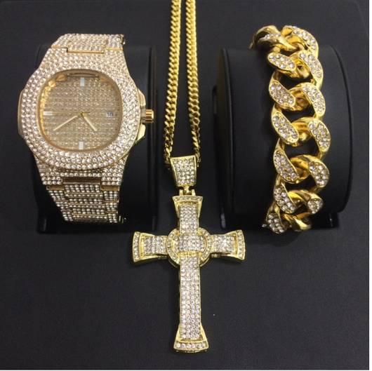Reloj de Lujo para Hombre con Diamantes y Calendario - Cuarzo Premium - Image 26