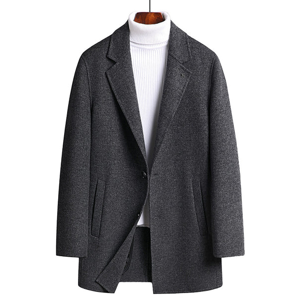 Abrigo de Lana Reversible Slim Fit para Hombre