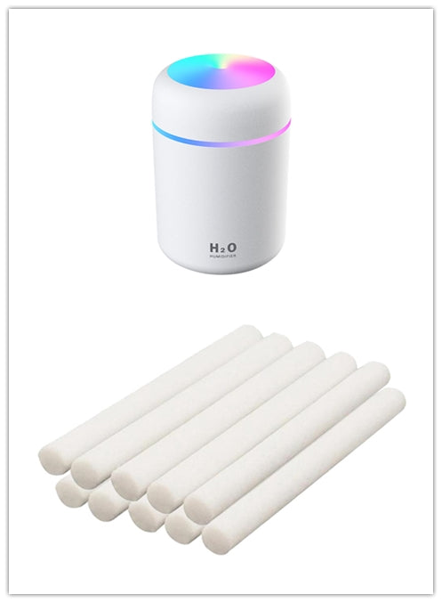 White cylindrical cotton wick, likely a replacement part for a humidifier or aroma diffuser. - Image 28