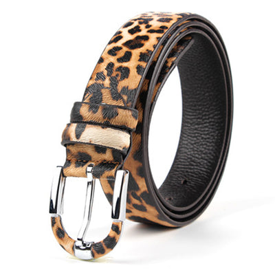 Cinturón de Cuero Estampado Leopardo para Mujer - Image 24