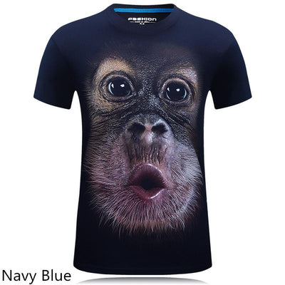 Playera Casual Estampado Animal 3D Personalizada Talla Grande Hombre - Image 13