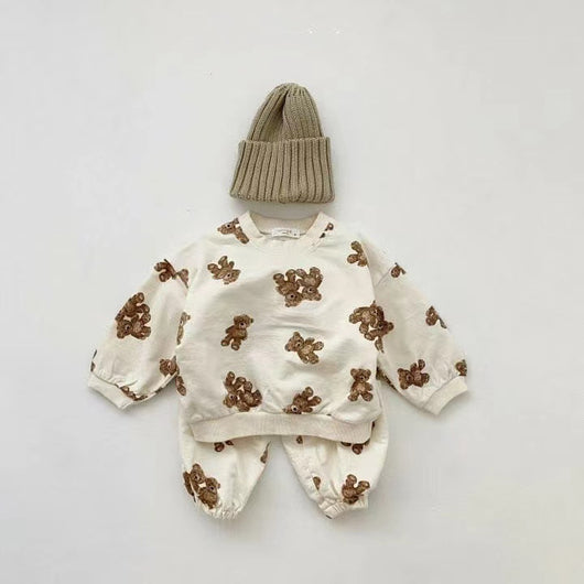 Conjunto de Dos Piezas para Bebé y Niño Pequeño con Estampado Osito Adorable - Image 11