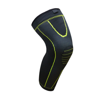 Protectores de piernas deportivos con compresión tejida para rodillas - Image 5