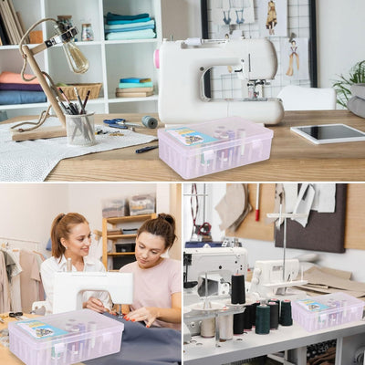 Organizador de Costura 42 Compartimentos - Caja de Almacenamiento Multifuncional para Bordado - Image 14