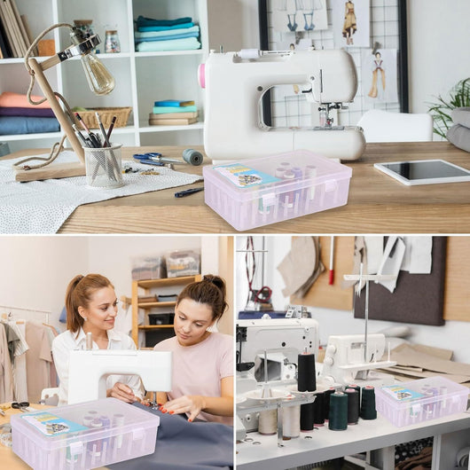 Organizador de Costura 42 Compartimentos - Caja de Almacenamiento Multifuncional para Bordado - Image 14